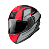 Integrální přilba na motorku FF106 Pro Targo Pro Sound černo-šedo-fluo červená Velikost: XL