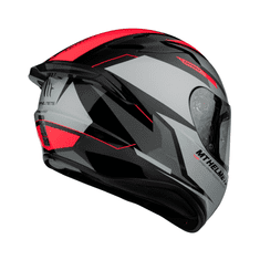 MT HELMETS Integrální přilba na motorku FF106 Pro Targo Pro Sound černo-šedo-fluo červená Velikost: L