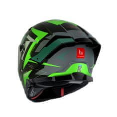 MT HELMETS Integrální přilba na motorku FF118SV Thunder 4 SV Mountain B6 černo-zelená Velikost: M