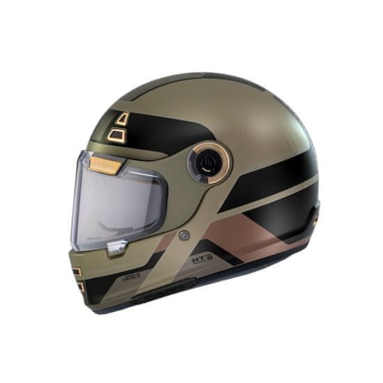 MT HELMETS Integrální přilba na motorku Jarama 68TH C9 hnědá Velikost: 2XL