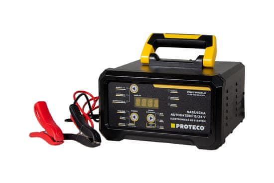 PROTECO 51.08-AN-1224-S-EL nabíječka autobaterií MAX-15 230V 12/24V elektronická se startem