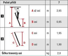 PROTECO 10.66-1-07-KR žebřík opěrný hliníkový 7 příček 195cm