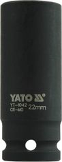 YATO Nástavec 1/2" rázový šestihranný hluboký 22 mm CrMo