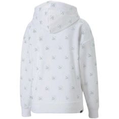 Puma Mikina bílá 182 - 187 cm/XL Brand Love Aop Hoodie FL