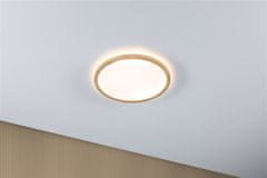 Paulmann PAULMANN LED Panel Atria Shine Backlight IP44 kruhové 293mm 16W 3000K design dřevo 710.28 71028