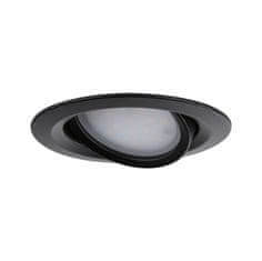 Paulmann PAULMANN LED vestavné svítidlo Nova Plus Coin samostatné svítidlo výklopné IP65 kruhové 93mm 30° Coin 6W 230V stmívatelné 2700K černá mat 924.59 92459