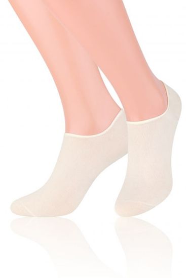 Amiatex Dámské ponožky Invisible 070 white + Ponožky Gatta Calzino Strech