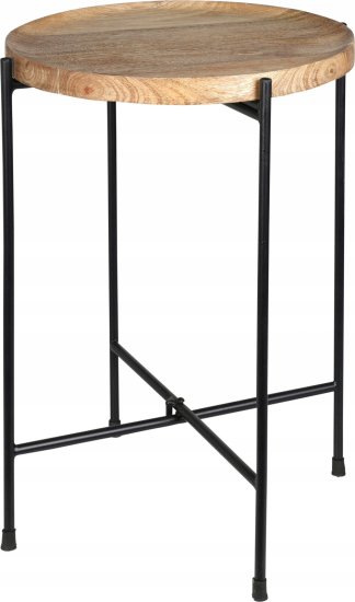 Koopman Konferenční stolek do obývacího pokoje kovový černý 46 cm