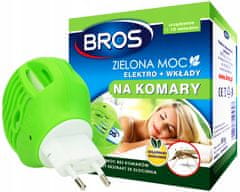 BROS Odpuzovač komárů Green Power Elektro + 10ks náplní.