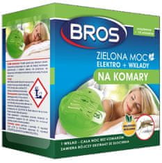 BROS Odpuzovač komárů Green Power Elektro + 10ks náplní.