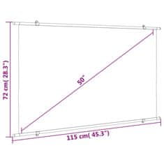 Vidaxl Projekční plátno 50" 16 : 9