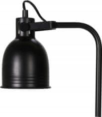 Koopman Černá kovová stojací lampa 129 cm