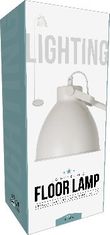 Koopman Kovová stojací lampa bílá loft 155 cm