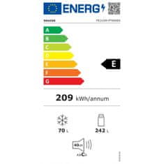 Snaige kombinovaná chladnička FR31SM-PT000E + 5 let prodloužená záruka po registraci