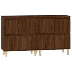 Greatstore Příborníky 2 ks hnědý dub 60 x 35 x 70 cm kompozitní dřevo