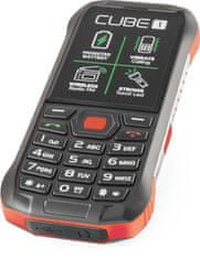 CUBE1 X200 odolný tlačítkový telefon, Red - zánovní