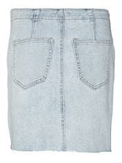 Vero Moda Dámská sukně VMROSIE 10282620 Light Blue Denim (Velikost XL)