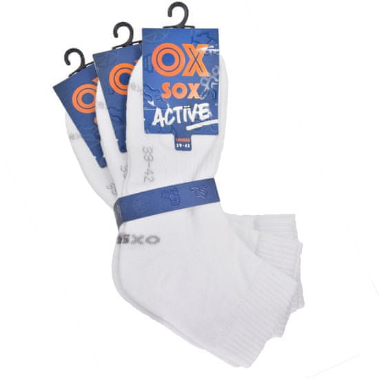 OXSOX Active unisex letní sportovní odlehčené ponožky ponožky s froté chodidlem 5300723 3-pack