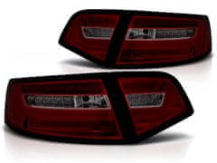 TUNING TEC  Zadní světla AUDI A6 2008-2011 SEDAN červeno-kouřové LED BAR SEQ