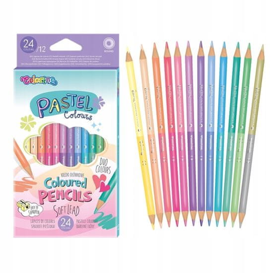 Colorino Oboustranné pastelové tužky 24 barev