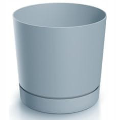 Prosperplast Tubo hrnec s podstavcem šedý plast 17,8 cm