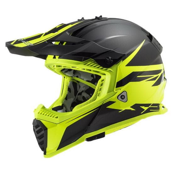 LS2 FAST EVO ROAR off-road helma matná Hi-Vis-žlutá