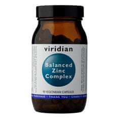 VIRIDIAN nutrition Balanced Zinc Complex (Chelatovaná forma zinku), 90 kapslí