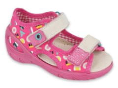 Befado dívčí sandálky SUNNY 065P153 růžové velikost 25
