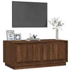 Greatstore Konferenční stolek hnědý dub 102 x 50 x 44 cm kompozitní dřevo