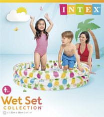 Intex 59431NP Bazén dětský tříkomorový 132 x 28 cm