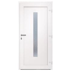 Vidaxl Vchodové dveře bílé 108 x 200 cm PVC