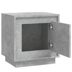 Greatstore Noční stolek betonově šedý 44 x 35 x 45 cm kompozitní dřevo