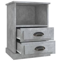 Greatstore Noční stolek betonově šedý 43 x 36 x 60 cm