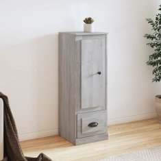 Greatstore Skříň highboard šedá sonoma 36 x 35,5 x 103,5 kompozitní dřevo