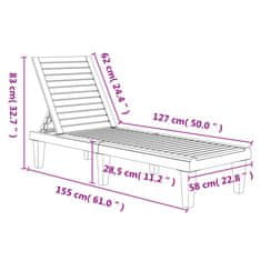 Greatstore Lehátko světle hnědé 155 x 58 x 83 cm polypropylen