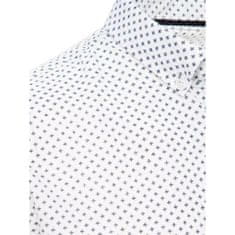 Dstreet Pánská košile s krátkým rukávem I025 bílá kx1028 XXL
