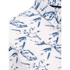 Dstreet Pánská košile s krátkým rukávem I026 bílá kx1032 XXL
