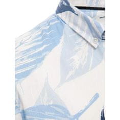 Dstreet Pánská košile s krátkým rukávem I027 bílá kx1035 XXL