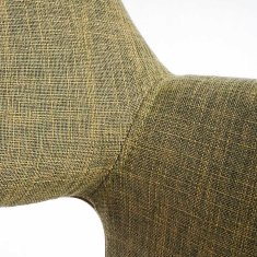 MCW Sada 6 jídelních židlí A50 II, kuchyňská židle, retro design 50. let ~ textil, světle zelená, světlé nohy