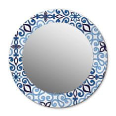 tulup.cz Kulaté dekorativní zrcadlo Modrý arabský vzor fi 50 cm