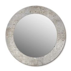 tulup.cz Kulaté zrcadlo s dekorem Šedý beton fi 50 cm