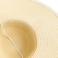 Aleszale Dámský slaměný klobouk na léto - béžový