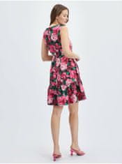Orsay Černo-růžové dámské květované šaty 42
