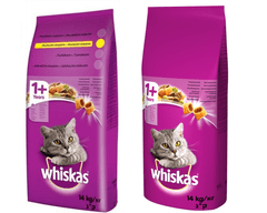 Whiskas Adult Beef 14 kg + Chicken 14 kg granule pro kočky