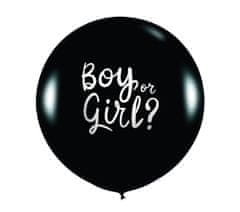 Guirca Kulatý balón s konfetami Gender Reveal 60cm