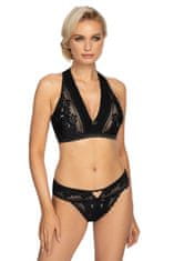 Róza Dámské brazilky Gizela black + Ponožky Gatta Calzino Strech, černá, XL