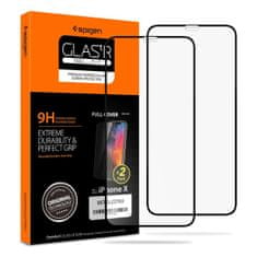 Spigen Spigen Glass FC 2 Pack, black - iPhone 11 Pro/XS/X