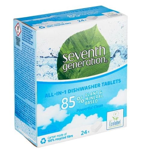 Seventh Generation Tablety do myčky nádobí na bázi rostlin a minerálů, 24 kusů