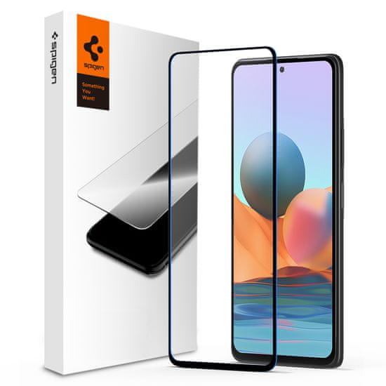 Spigen Spigen Glass FC, black - Xiaomi Redmi Note 10 Pro