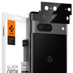 Spigen Spigen Glass Optik 2 Pack, black - Google Pixel 7